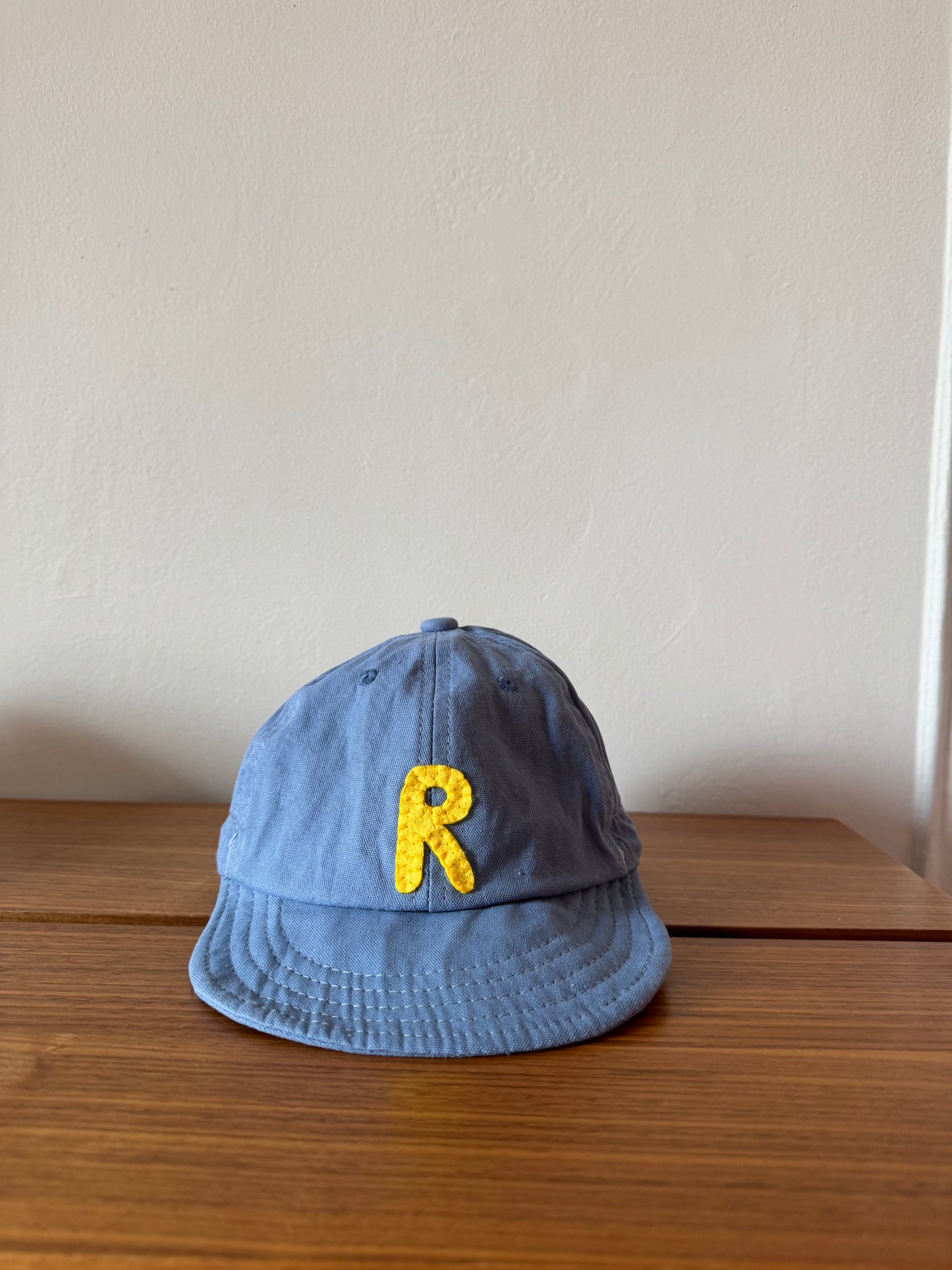 Blue Baby Baseball Hat with Custom Letter