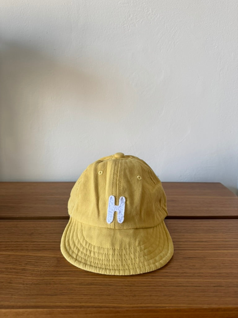 Yellow Baby Baseball Hat with Custom Letter