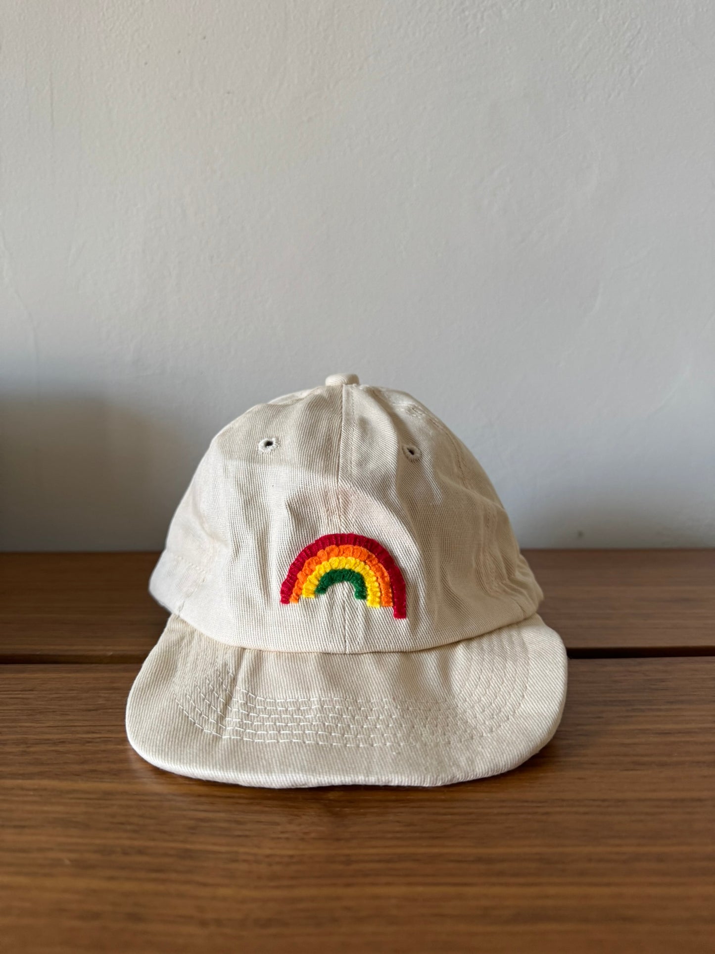 Handmade "Rainbow" Baseball Hat for Baby