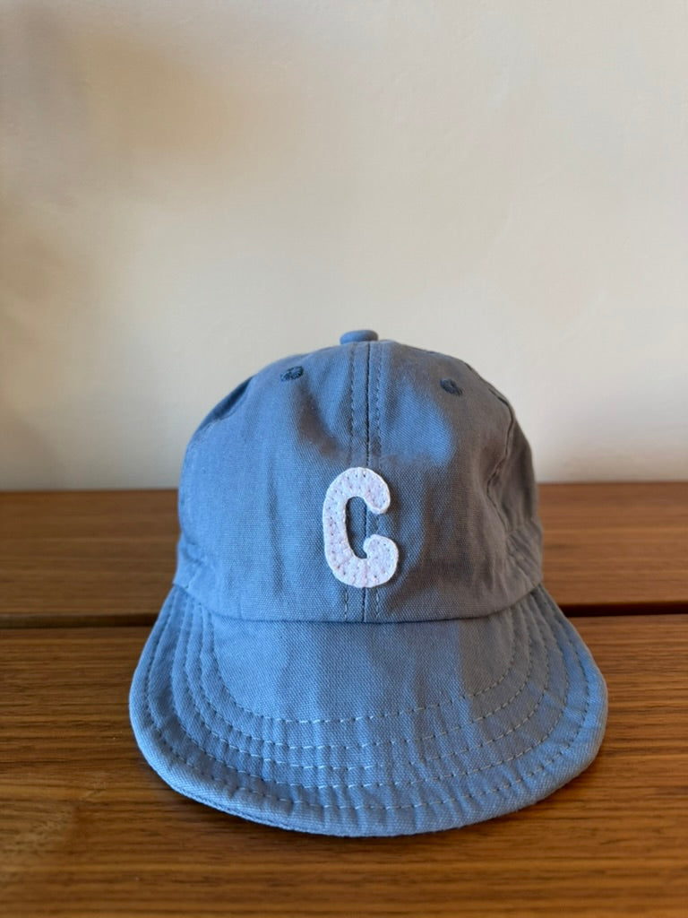 Blue Baby Baseball Hat with Custom Letter