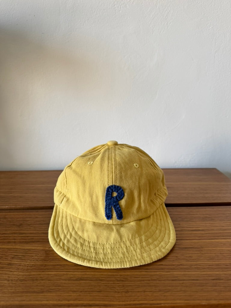 Yellow Baby Baseball Hat with Custom Letter