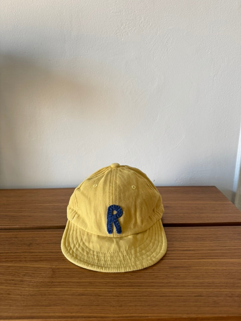 Yellow Baby Baseball Hat with Custom Letter