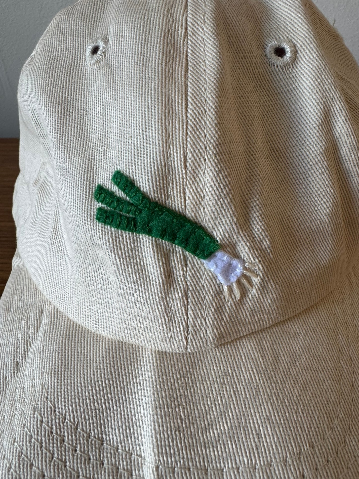 Handmade "Leek" Baseball Hat for Baby