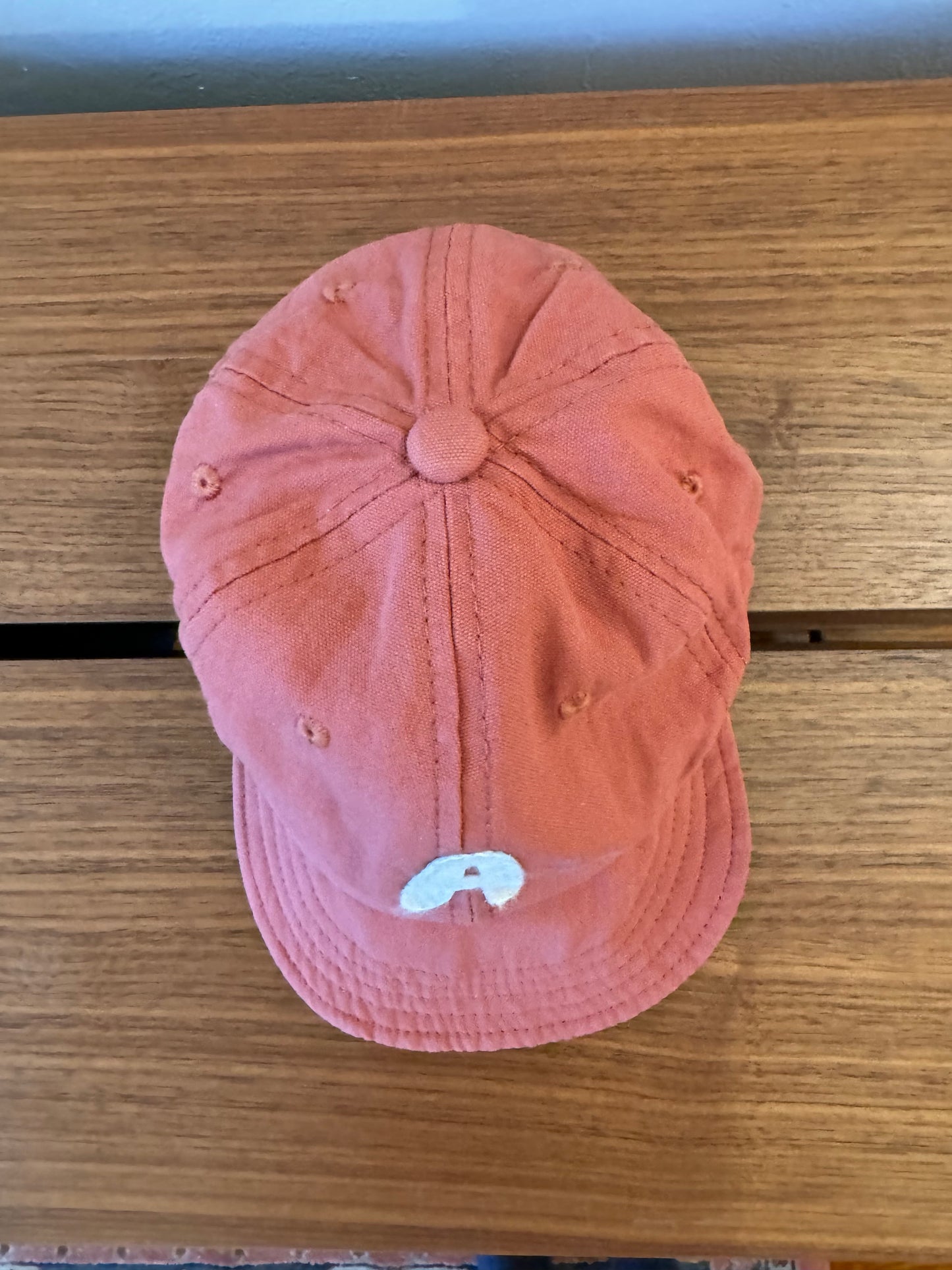 Red Baby Baseball Hat with Custom Letter