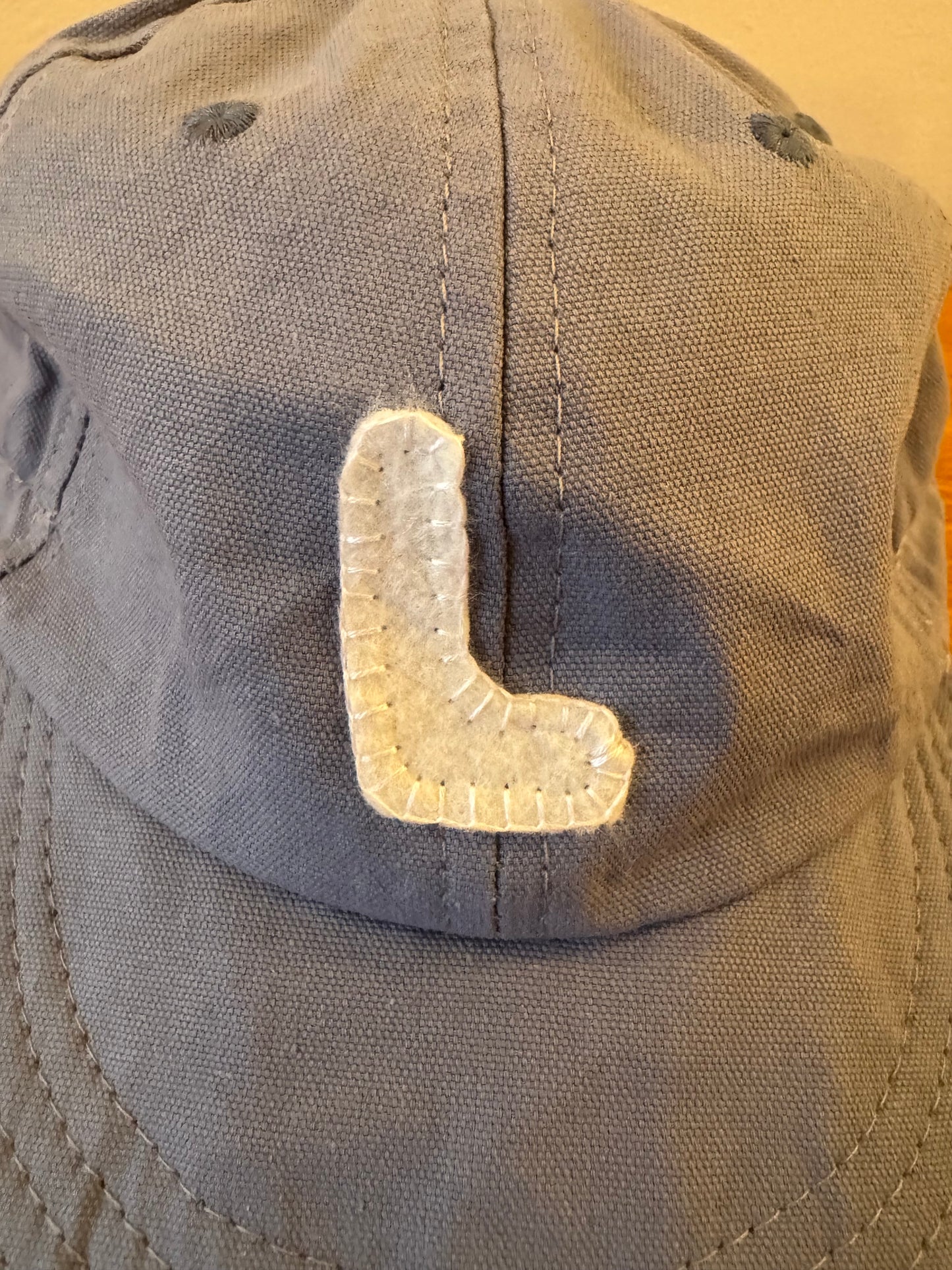 Blue Baby Baseball Hat with Custom Letter