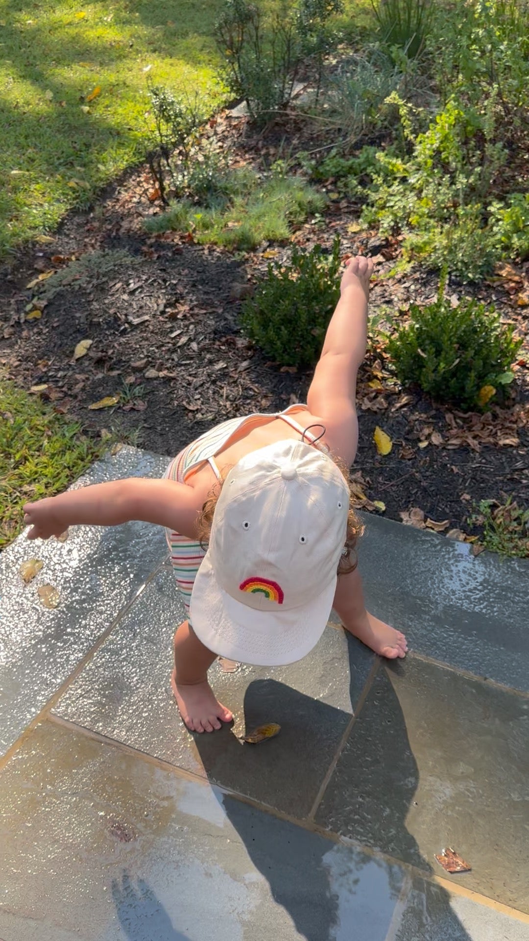 Handmade "Rainbow" Baseball Hat for Baby
