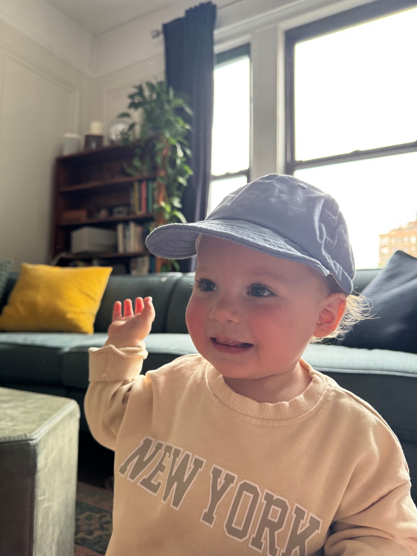 Baby Baseball Hat with Adjustable Strap (No custom letter)