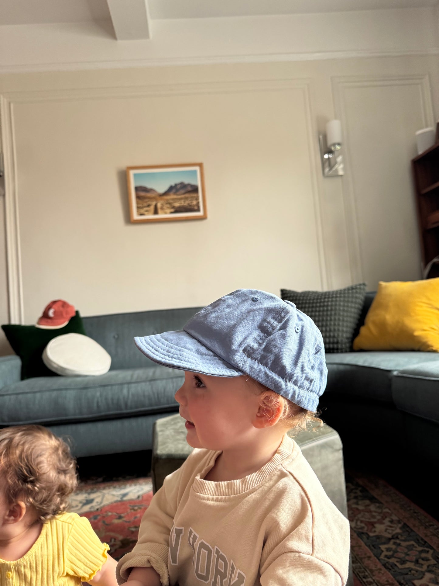 Baby Baseball Hat with Adjustable Strap (No custom letter)