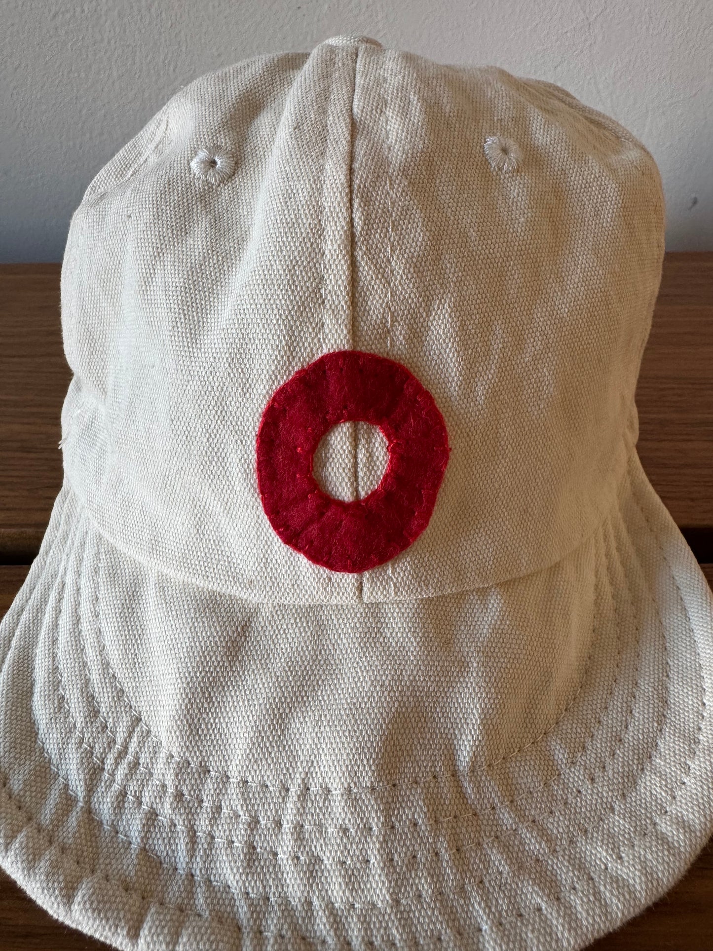 Tan Baby Baseball Hat with Custom Letter