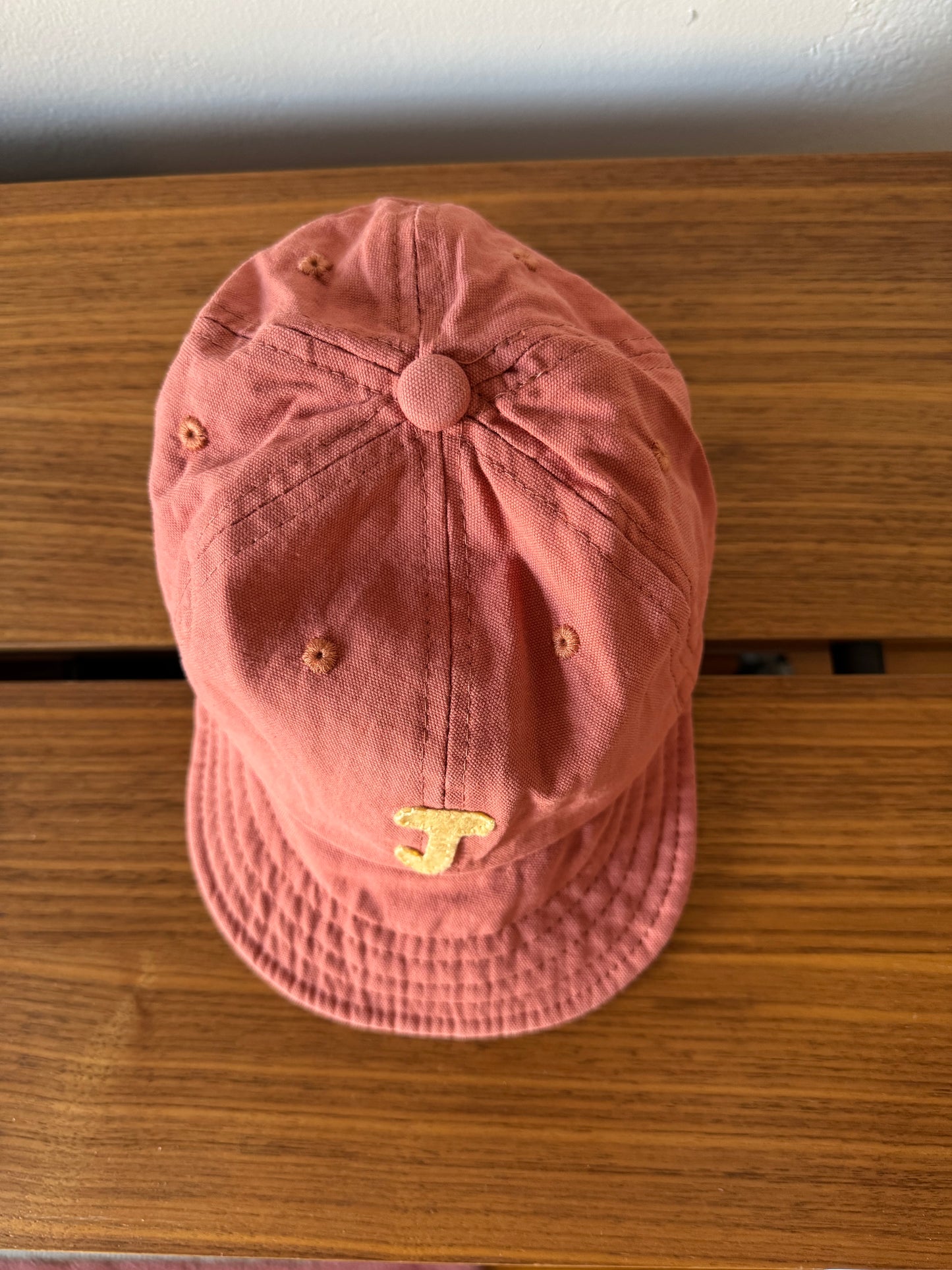 Red Baby Baseball Hat with Custom Letter