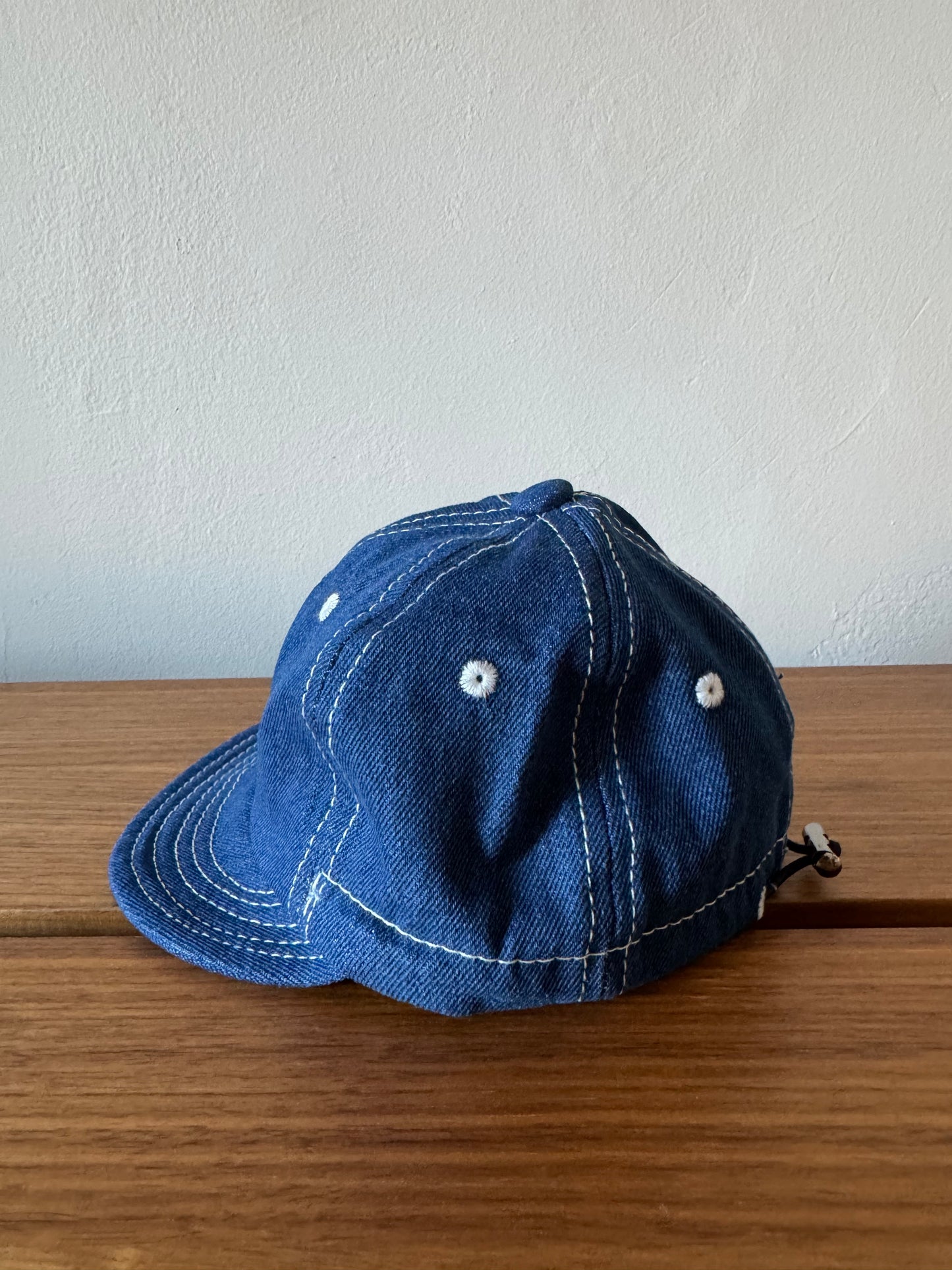Denim Baby Baseball Hat with Custom Letter