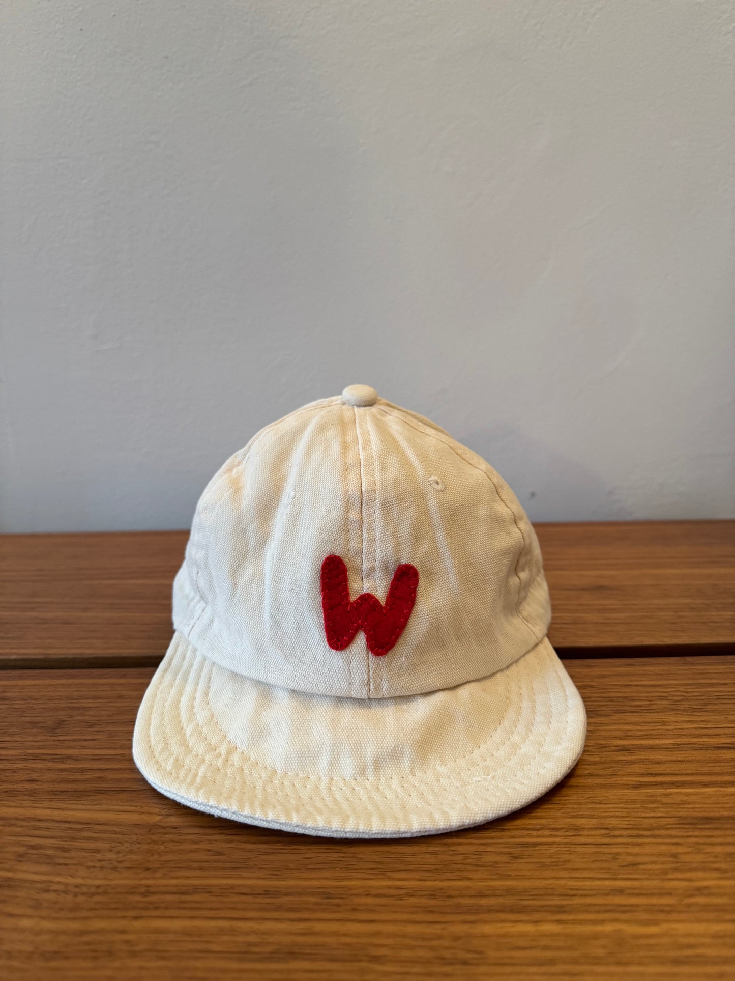 Tan Baby Baseball Hat with Custom Letter
