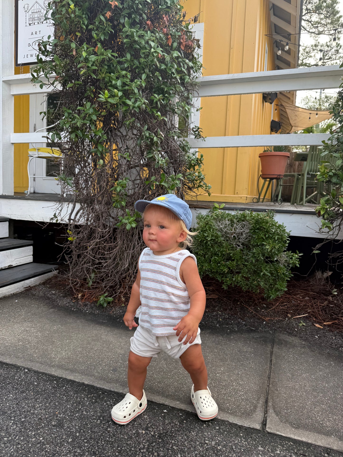 Handmade "Sun" Baseball Hat for Baby