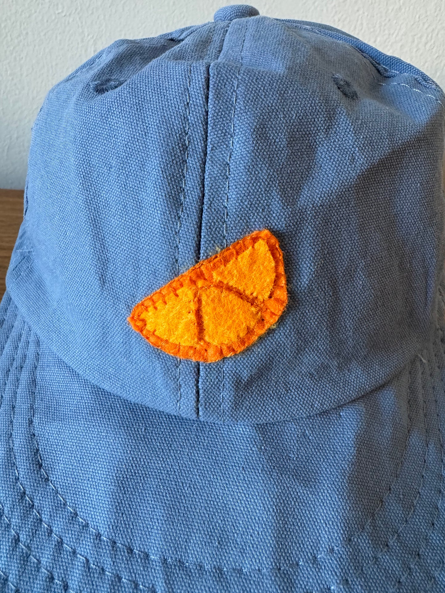 Handmade "Tangerine" Baseball Hat for Baby