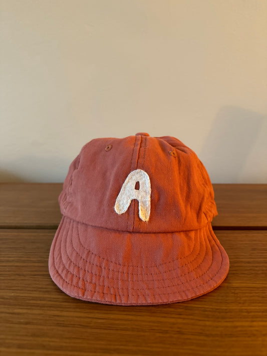 Red Baby Baseball Hat with Custom Letter