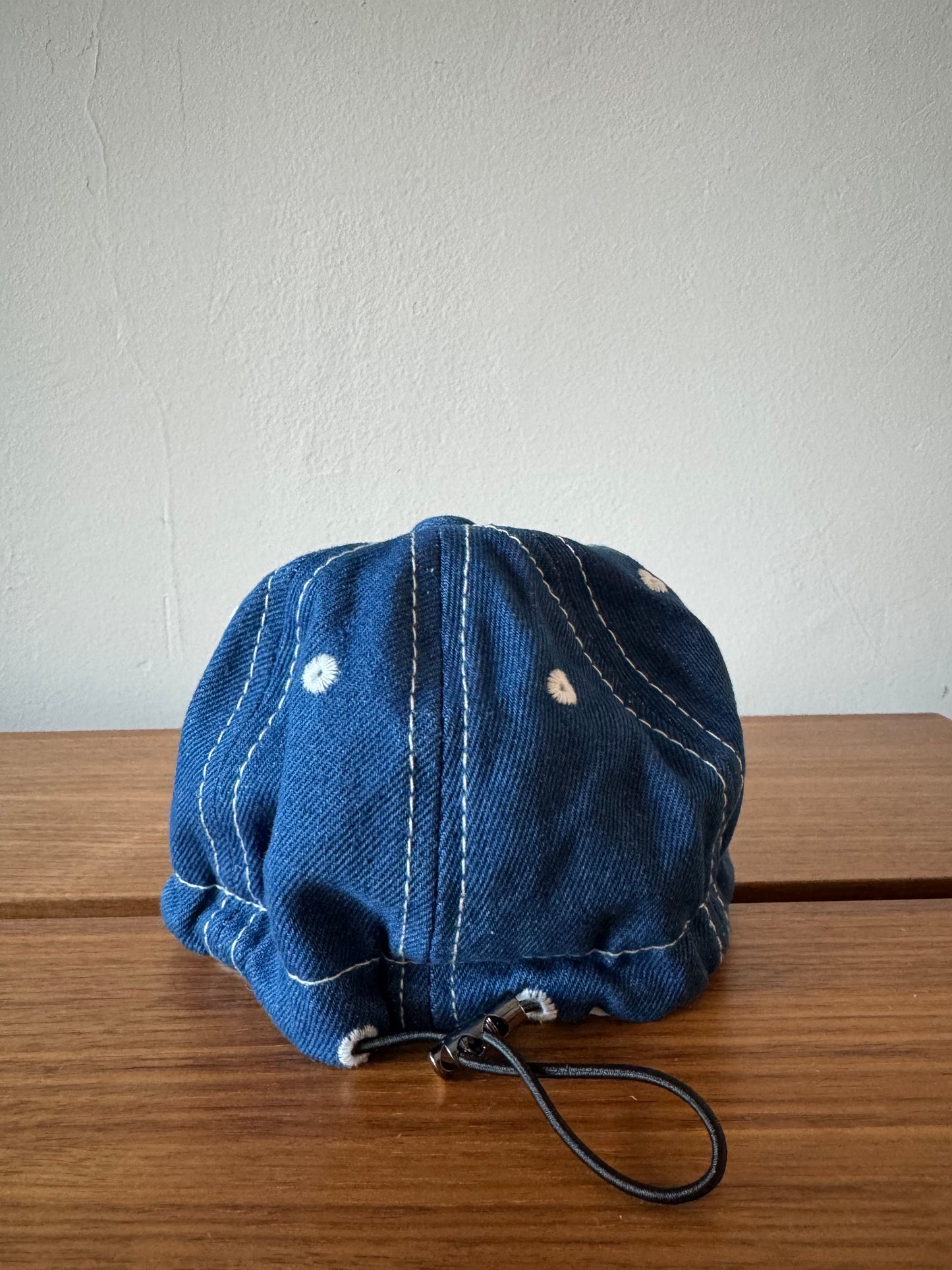 Denim Baby Baseball Hat with Custom Letter