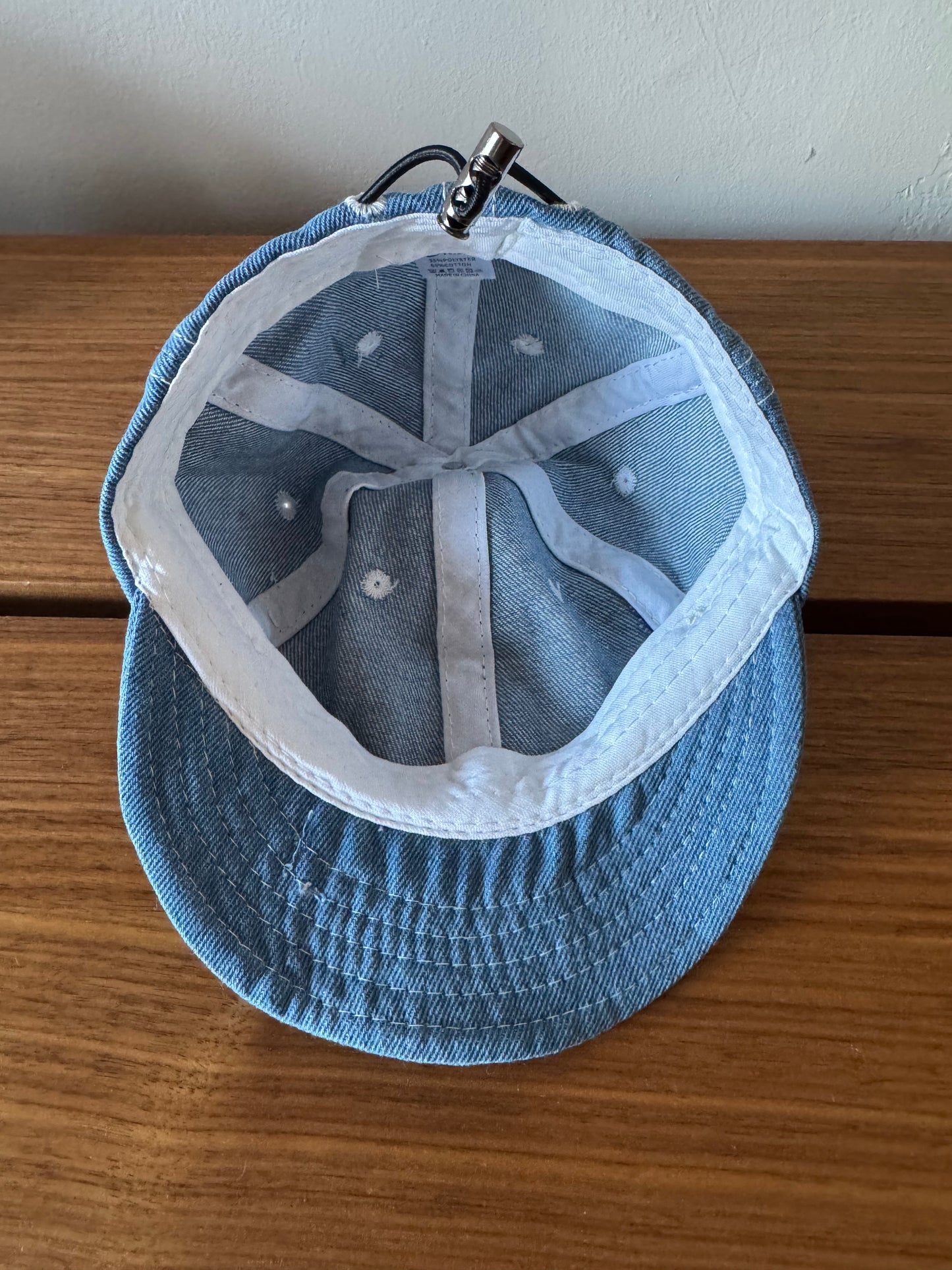 Light Denim Baby Baseball Hat with Custom Letter