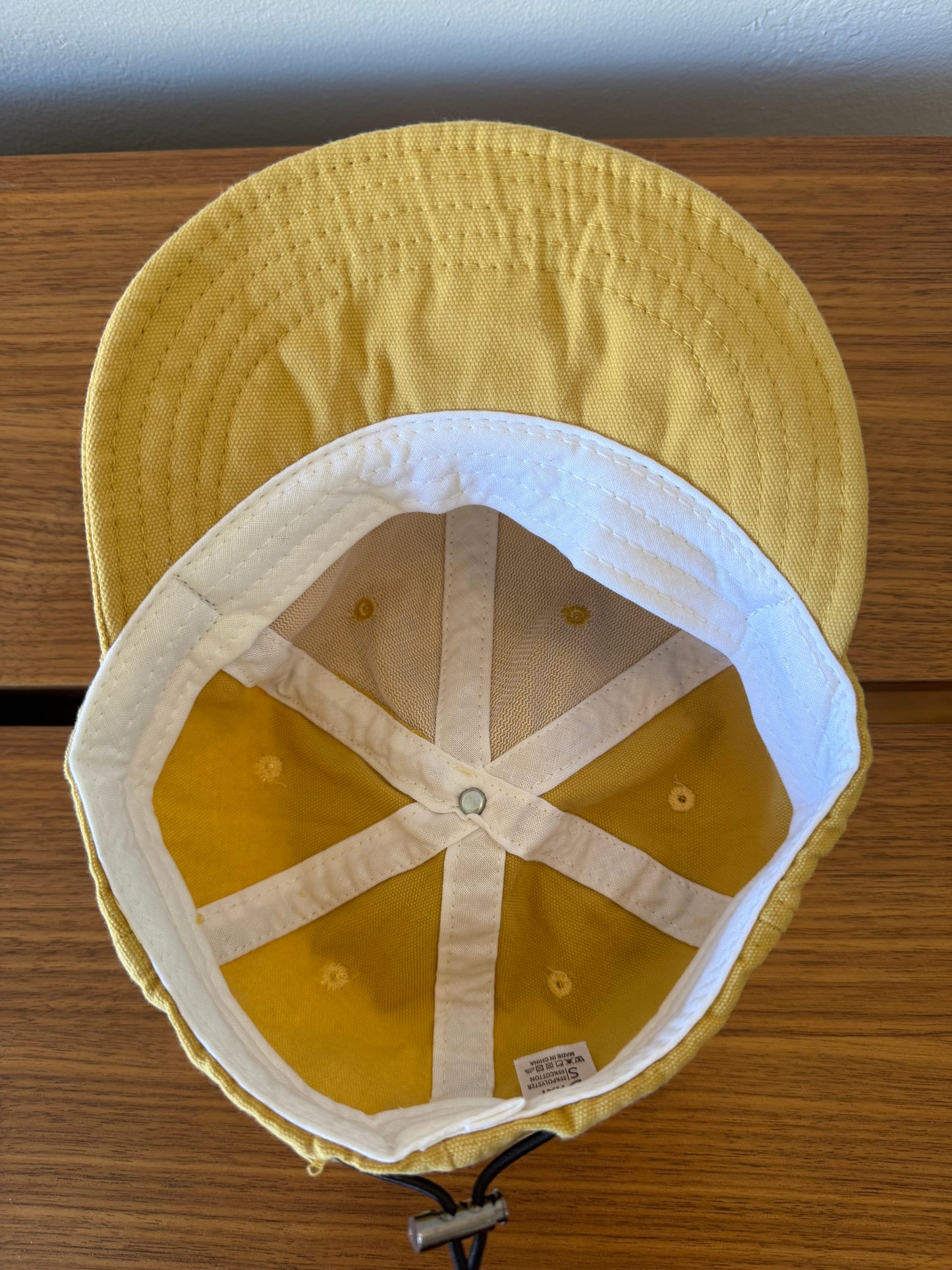 Yellow Baby Baseball Hat with Custom Letter