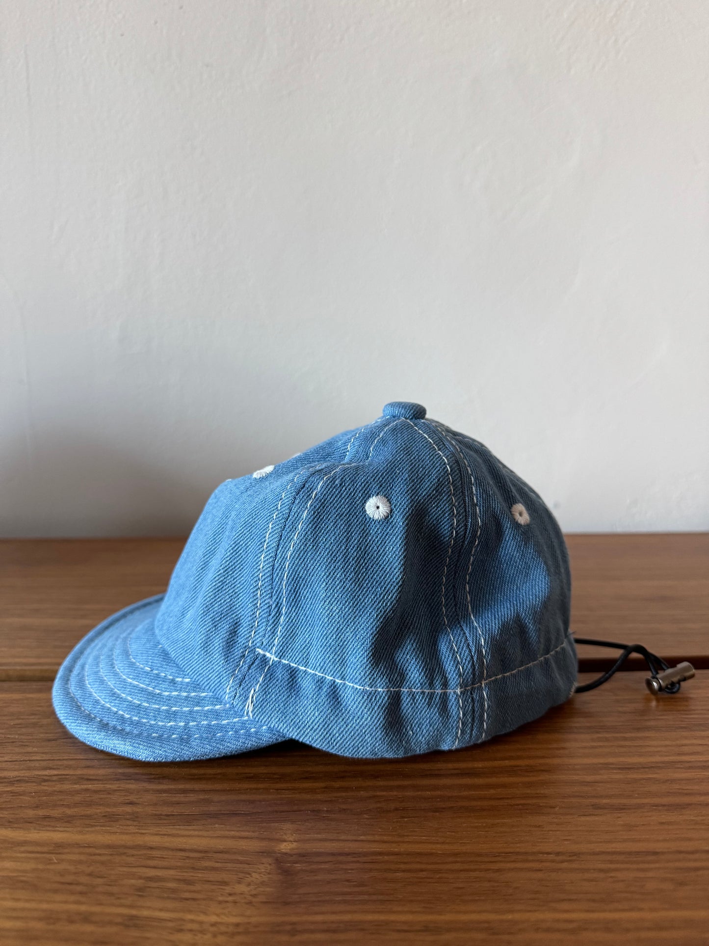 Light Denim Baby Baseball Hat with Custom Letter